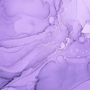 Purple Liquid Paint Waves. Luxury Grey Acrylic Ink Illustration. Abstract Marble Effect. Modern Liquid Paint. Ethereal Flow Splash. Gray Alcohol Art Print. Fluid Liquid Paint Waves.