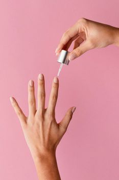 hand painting nail. High resolution photo
