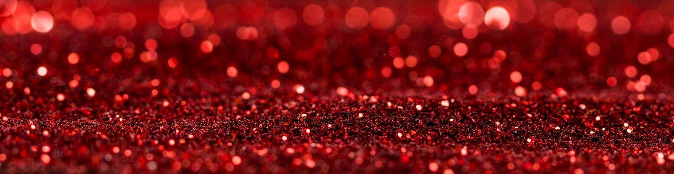 red shimmering glitter. High resolution photo