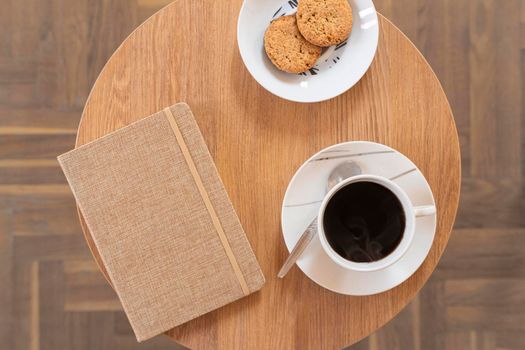 cup coffee table. High resolution photo