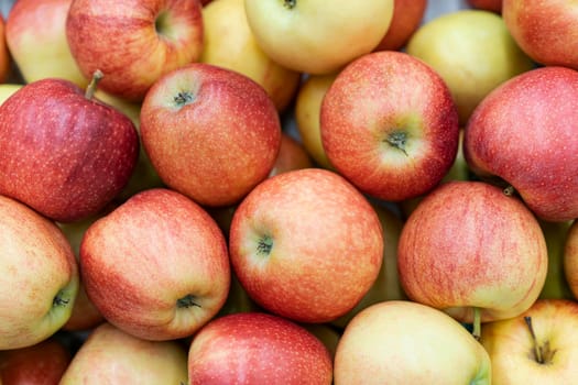 top view bunch apples. High resolution photo