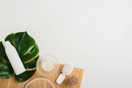 bath products with leaf table with . High resolution photo