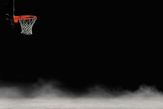 Basketball motif background illustration