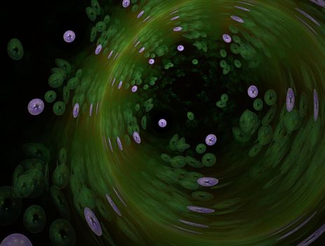 Imaginatory lush fractal texture image abstract background