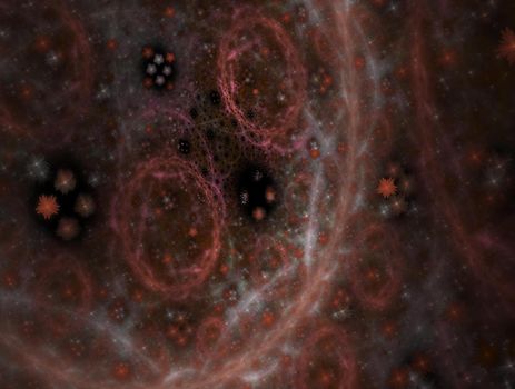 Imaginatory lush fractal texture image abstract background