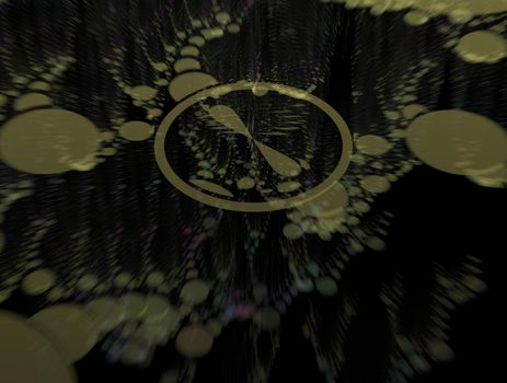 Imaginatory lush fractal texture image abstract background