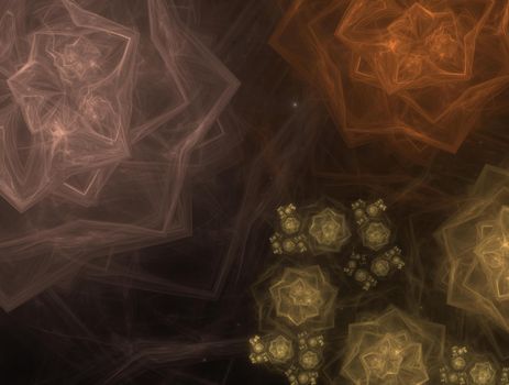 Imaginatory lush fractal texture image abstract background