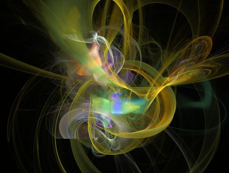 Imaginatory lush fractal texture image abstract background