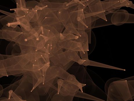 Imaginatory lush fractal texture image abstract background