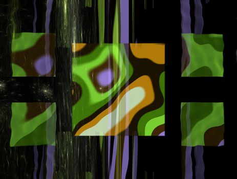 Imaginatory lush fractal texture image abstract background
