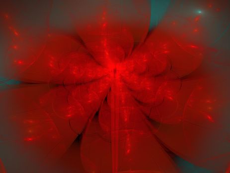 Imaginatory lush fractal texture image abstract background
