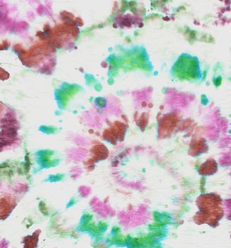 Colorful Tie Dye. Abstract Multi Paint. Batik Design for Material Print. Swirl Fabric. Tye Die Circular Pattern. Hippie Texture with Watercolor Spiral. Artistic Painting. Colorful Tie Dye.