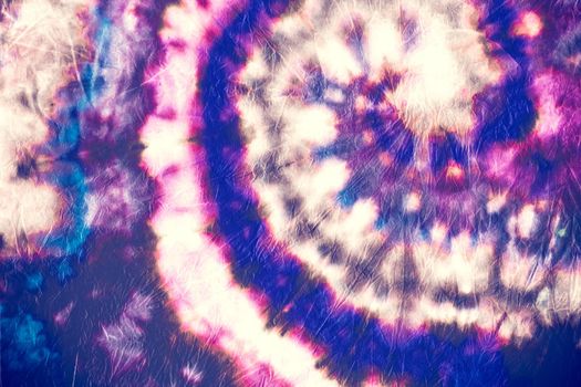 Indigo Tie Dye. Circle Texture. Hippie Artistic Print. Love Spiral Design. Art Backdrop. Colorful Tie Die Paint. Batik Grunge Pattern. Abstract Swirl Kaleidoscope. Color Indigo Tie Dye.