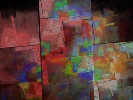 Imaginatory lush fractal texture image abstract background