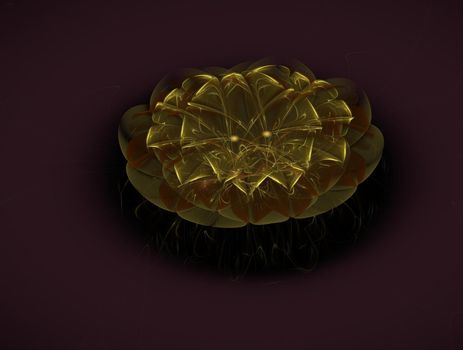 Imaginatory lush fractal texture image abstract background