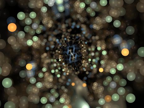 Imaginatory lush fractal texture image abstract background