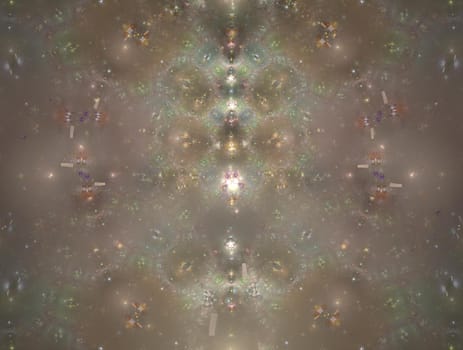 Imaginatory lush fractal texture image abstract background