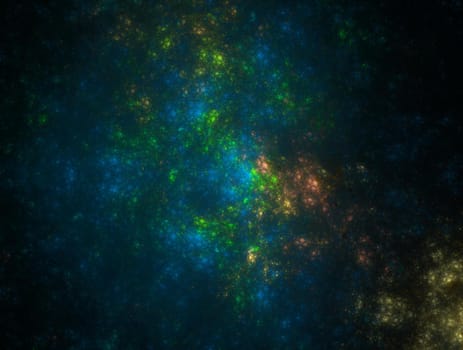Imaginatory lush fractal texture image abstract background