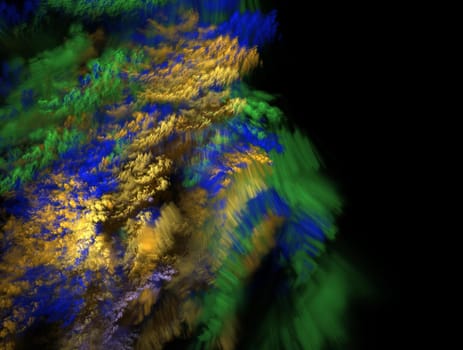 Imaginatory lush fractal texture image abstract background