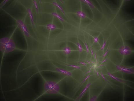 Imaginatory lush fractal texture image abstract background