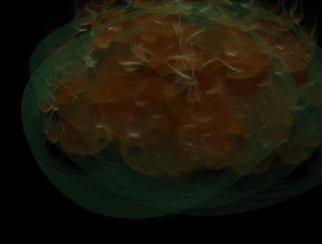 Imaginatory lush fractal texture image abstract background