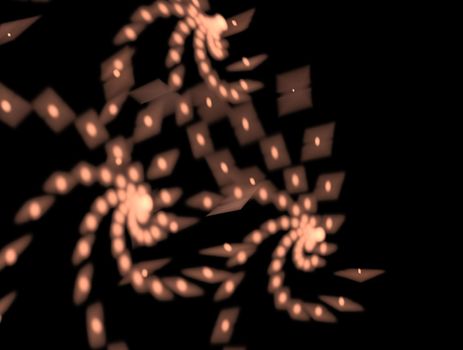 Imaginatory lush fractal texture image abstract background