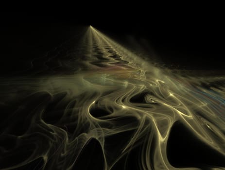 Imaginatory lush fractal texture image abstract background