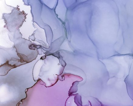 Ethereal Water Pattern. Alcohol Ink Wash Background. Mauve Modern Oil Painting. Contemporary Color Effect. Ethereal Art Pattern. Liquid Ink Wave Background. Lilac Ethereal Paint Texture.