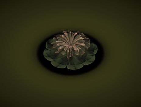 Imaginatory lush fractal texture image abstract background