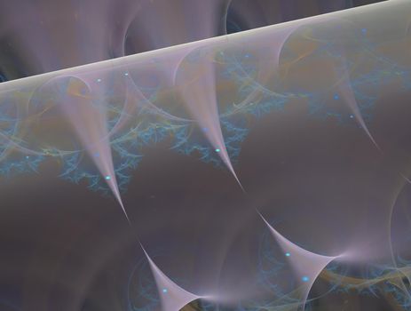 Imaginatory lush fractal texture image abstract background
