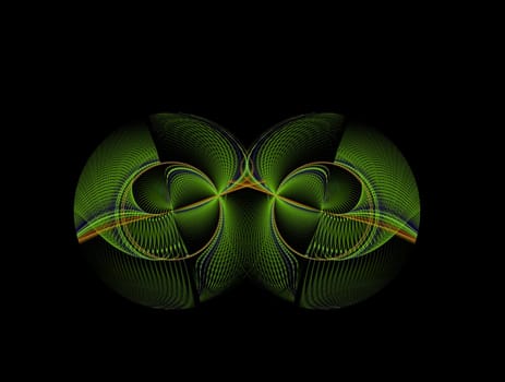 Imaginatory lush fractal texture image abstract background