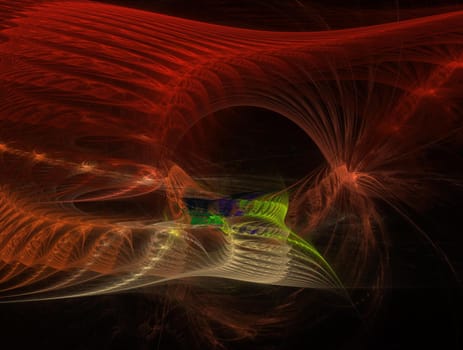 Imaginatory lush fractal texture image abstract background