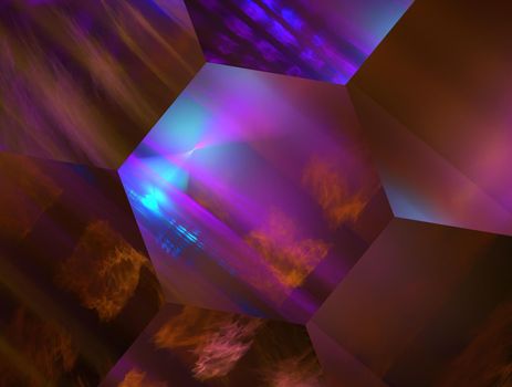 Imaginatory lush fractal texture image abstract background