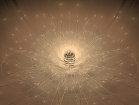 Imaginatory lush fractal texture image abstract background