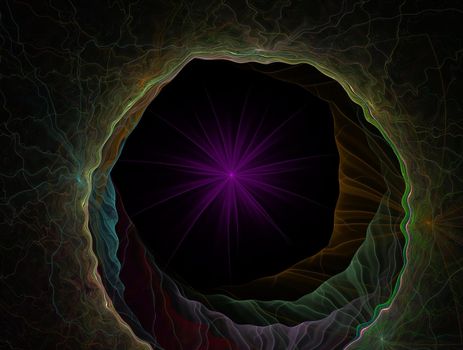 Imaginatory lush fractal texture image abstract background