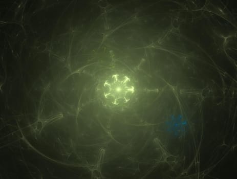 Imaginatory lush fractal texture image abstract background
