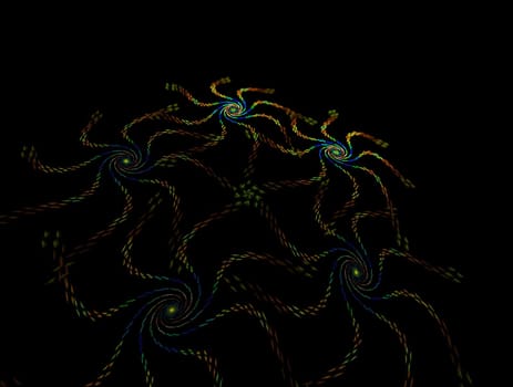 Imaginatory lush fractal texture image abstract background