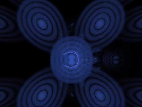 Imaginatory lush fractal texture image abstract background