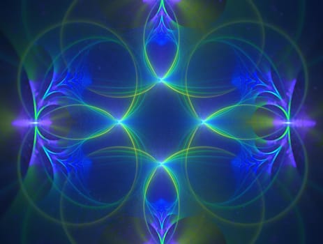 Imaginatory lush fractal texture image abstract background