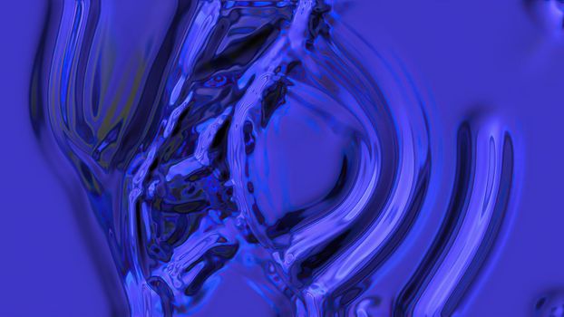 3d illustration of liquid abstract organic form