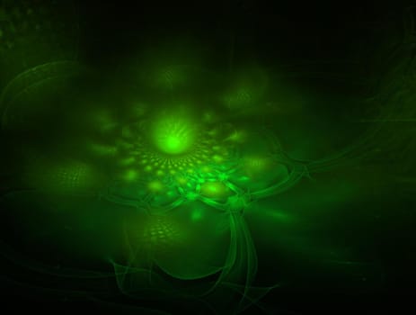 Imaginatory lush fractal texture image abstract background