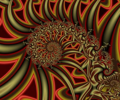 Computer generated abstract colorful fractal artwork for creative design, art, home decoration and entertainment