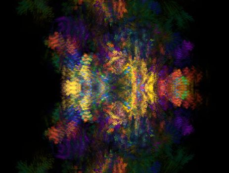 Imaginatory lush fractal texture image abstract background