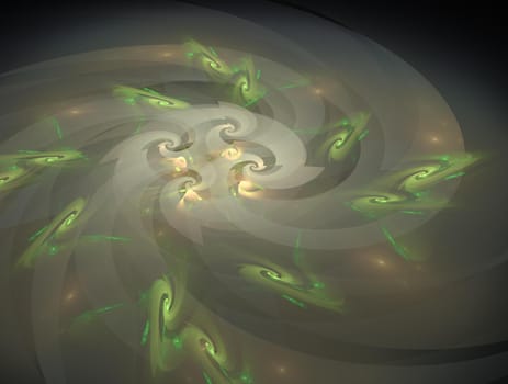 Imaginatory lush fractal texture image abstract background