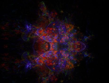 Imaginatory lush fractal texture image abstract background