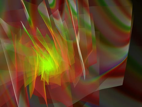 Imaginatory lush fractal texture image abstract background