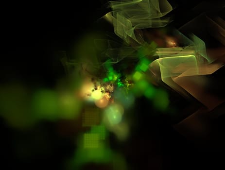Imaginatory lush fractal texture image abstract background