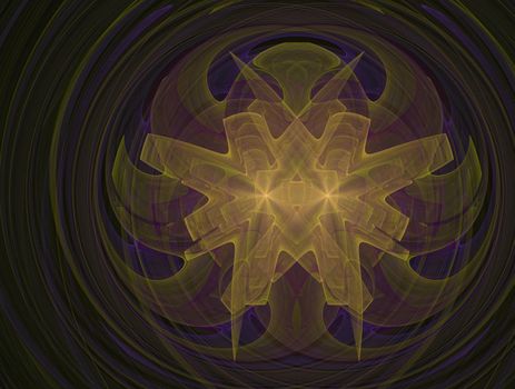 Imaginatory lush fractal texture image abstract background