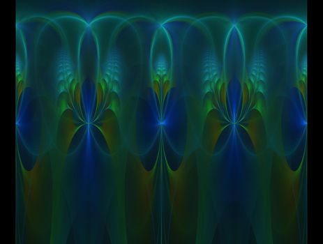 Imaginatory lush fractal texture image abstract background