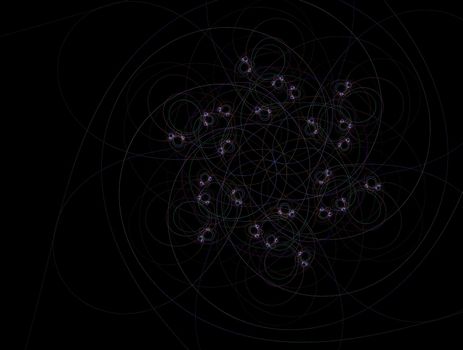 Imaginatory lush fractal texture image abstract background